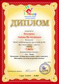 Диплом 2 место в Всероссийском конкурсе для детей и педагогов "Ты - Лидер"